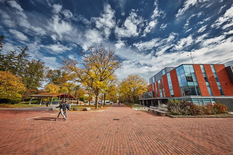 University of Guelph community members walking on campus